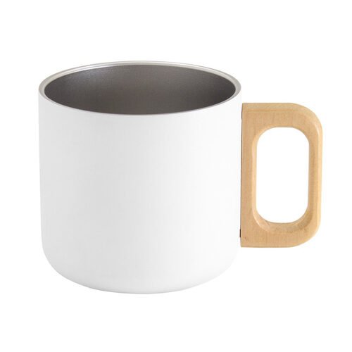 Taza térmica "TIMBER II" Blanco